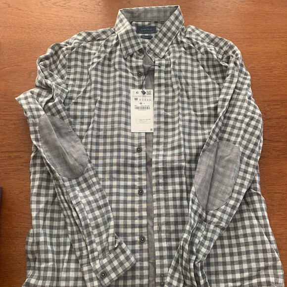 Men's Zara RELAXED FIT Checkered Shirt - Size M - Picture 1 of 2